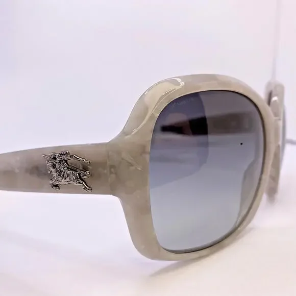 Burberry Sunglasses Authentic Frame B 4058 3042/11 57 [] 18 130 MM White Marble - Picture 5 of 9